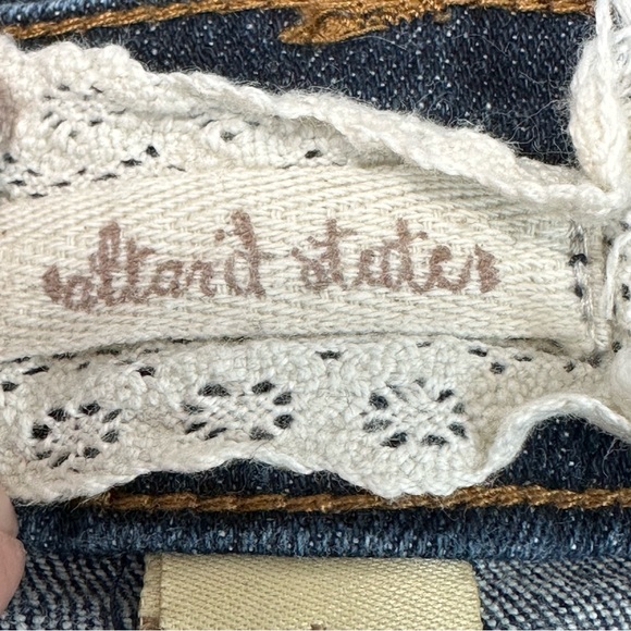 ALTAR’D STATE Jean Shorts Distressed Dark Wash Size 27/5 High Waisted - Picture 4 of 9